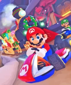 Mario Kart Racing Game Diamond Painting