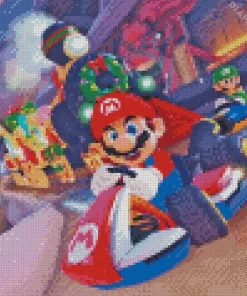 Mario Kart Racing Game Diamond Painting