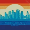 Minneapolis Skyline Poster Diamond Painting