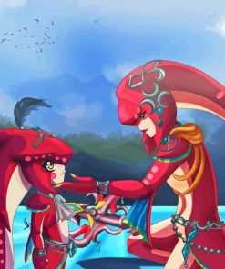 Mipha And Sidon Zelda Diamond Painting