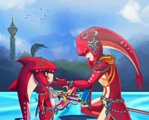 Mipha And Sidon Zelda Diamond Painting