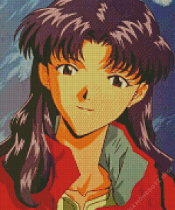 Misato Katsuragi Evangelion Diamond Painting