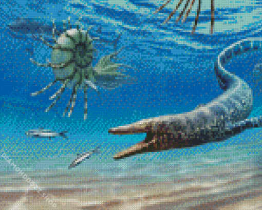 Mosasaurs Reptiles Diamond Painting