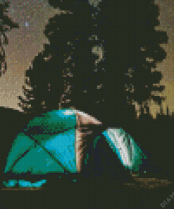 Mountain Camping Diamond Painting