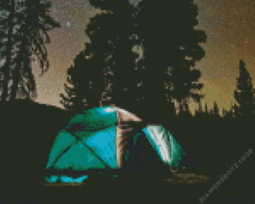 Mountain Camping Diamond Painting