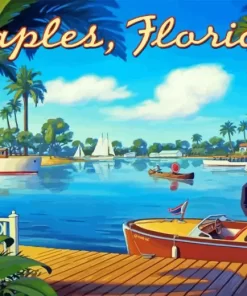 Naples Florida Poster Diamond Painting