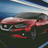 Nissan Maxima Red Car Diamond Painting