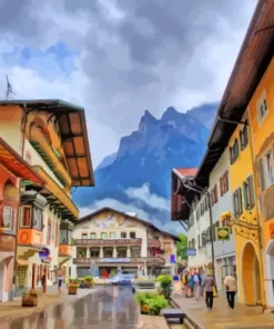 Old Town Mittenwald Germany Diamond Painting