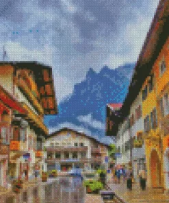 Old Town Mittenwald Germany Diamond Painting