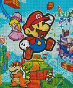 Paper Mario Game Diamond Painting