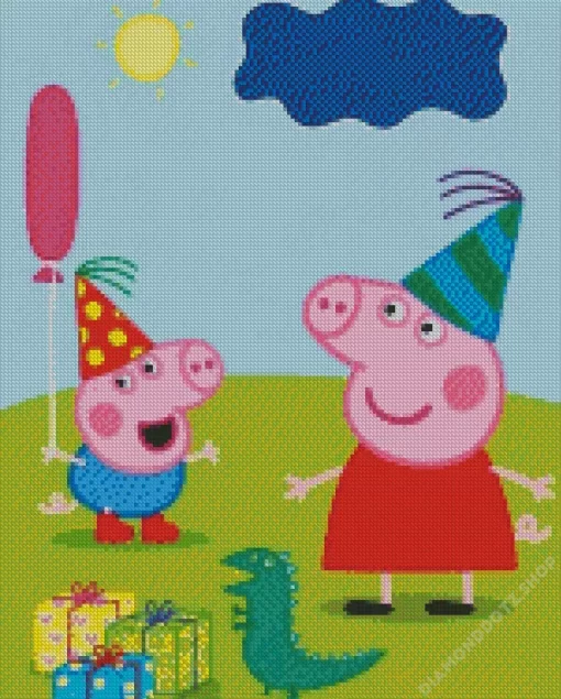 Peppa Pig Animation Diamond Painting