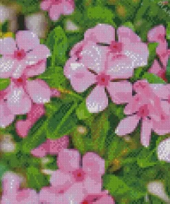 Periwinkle Flowers Diamond Painting