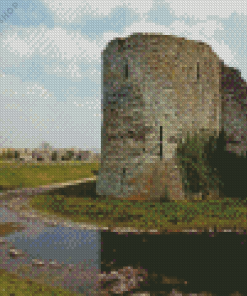 Pevensey Castle Diamond Painting