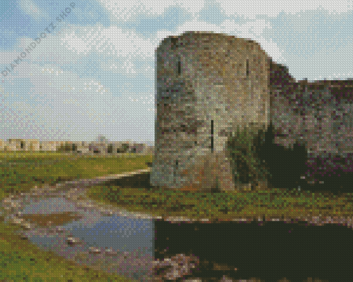 Pevensey Castle Diamond Painting