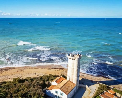 Phare Des Baleines Ile De Re Diamond Painting