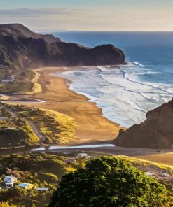 Piha New Zealand Beach Diamond Painting