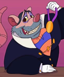 Professor Ratigan Cartoon Diamond Painting