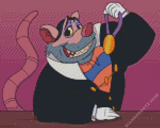 Professor Ratigan Cartoon Diamond Painting