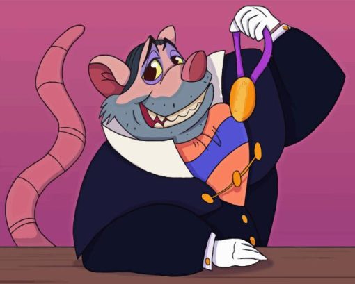 Professor Ratigan Cartoon Diamond Painting