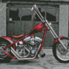 Red Chopper Diamond Painting