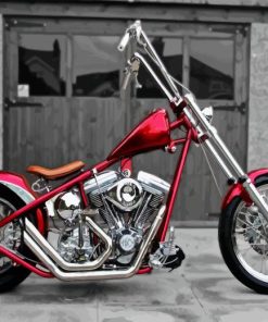 Red Chopper Diamond Painting