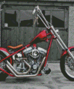 Red Chopper Diamond Painting