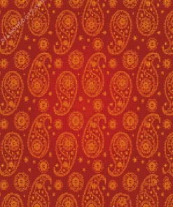 Red And Yellow Indian Pattern Diamond Painting