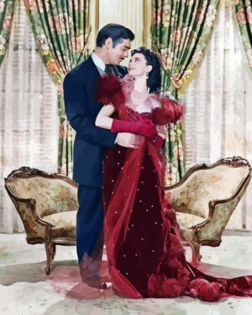 Rhett And Scarlet Gone With The Wind Diamond Painting