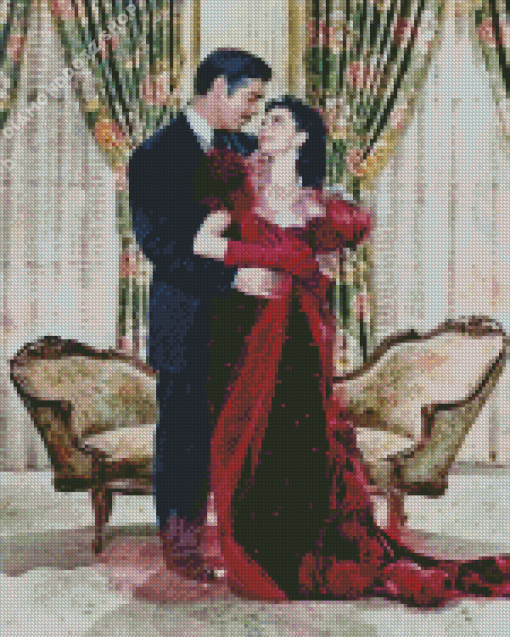 Rhett And Scarlet Gone With The Wind Diamond Painting