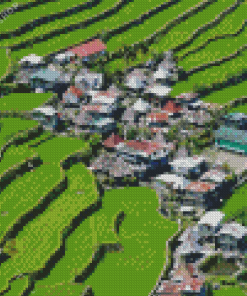 Rice Terraces Philippines Diamond Painting