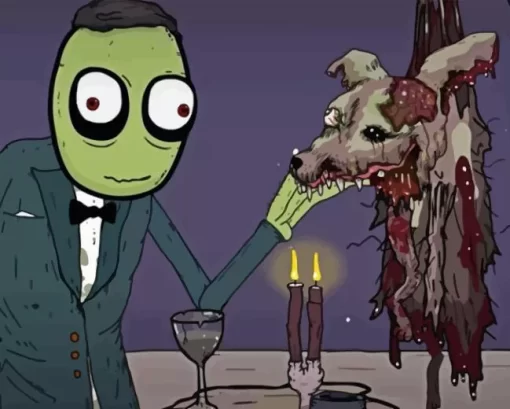 Salad Fingers Diamond Painting