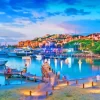 Sardinia Harbor Sunset Time Diamond Painting