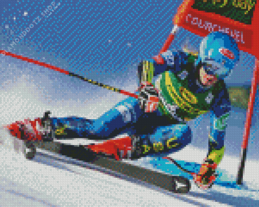 Ski Race Sport Diamond Painting