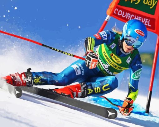 Ski Race Sport Diamond Painting