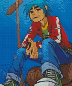 Stuart 2 D Gorillaz Diamond Painting