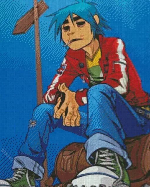 Stuart 2 D Gorillaz Diamond Painting