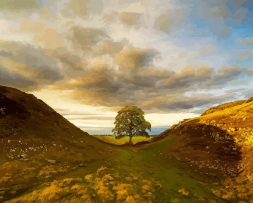 Sycamore Gap Diamond Painting