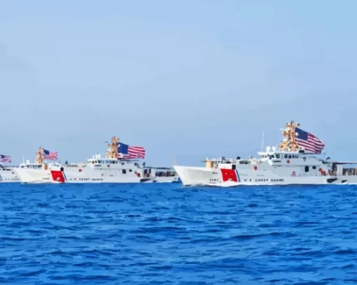 United States Coast Guard Ships Diamond Painting