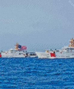 United States Coast Guard Ships Diamond Painting