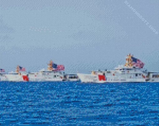 United States Coast Guard Ships Diamond Painting