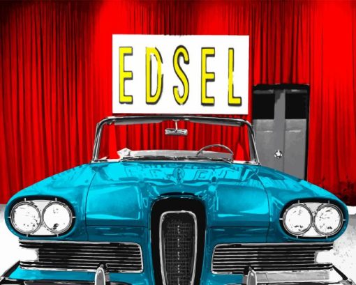 Vintage Edsel Car Diamond Painting