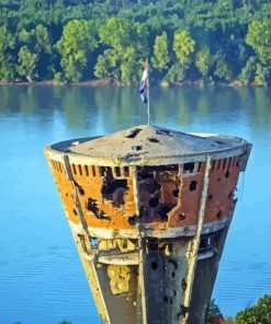 Vukovar Water Tower Diamond Painting