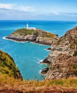 Wales South Stack Island Diamond Painting