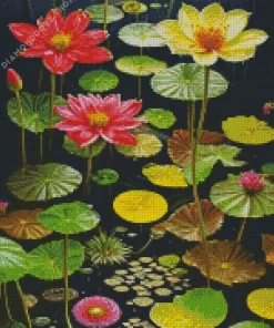 Water Lilies Plant Diamond Painting