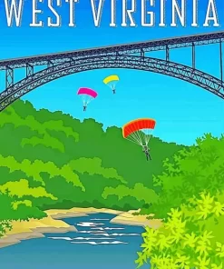 West Virginia Poster Diamond Painting