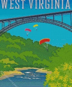 West Virginia Poster Diamond Painting