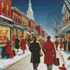 Winter Vintage Christmas Evening Diamond Painting