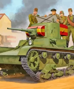 Ww2 Tank Military Diamond Painting