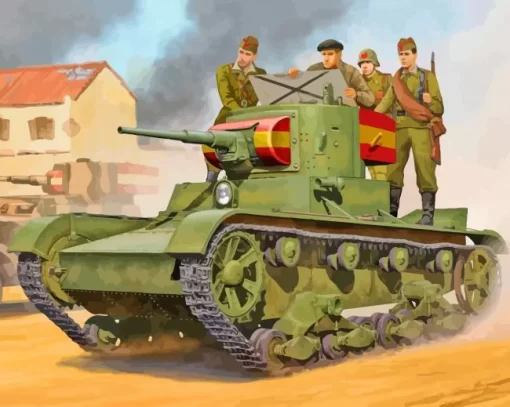 Ww2 Tank Military Diamond Painting