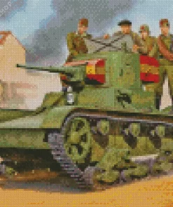 Ww2 Tank Military Diamond Painting